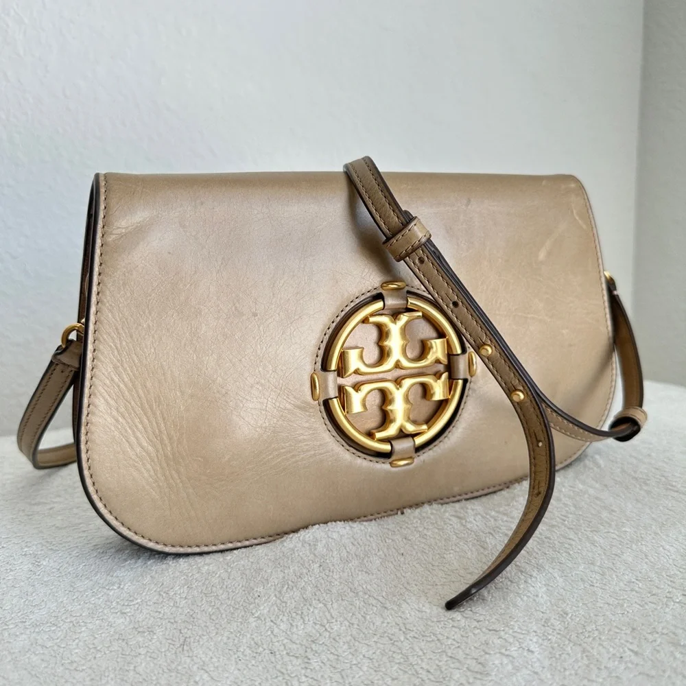 Tory Burch Miller Glazed Leather Clutch‎ bag